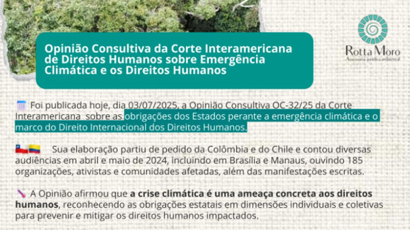 📢 Novidade no ar: direitos humanos e clima!
